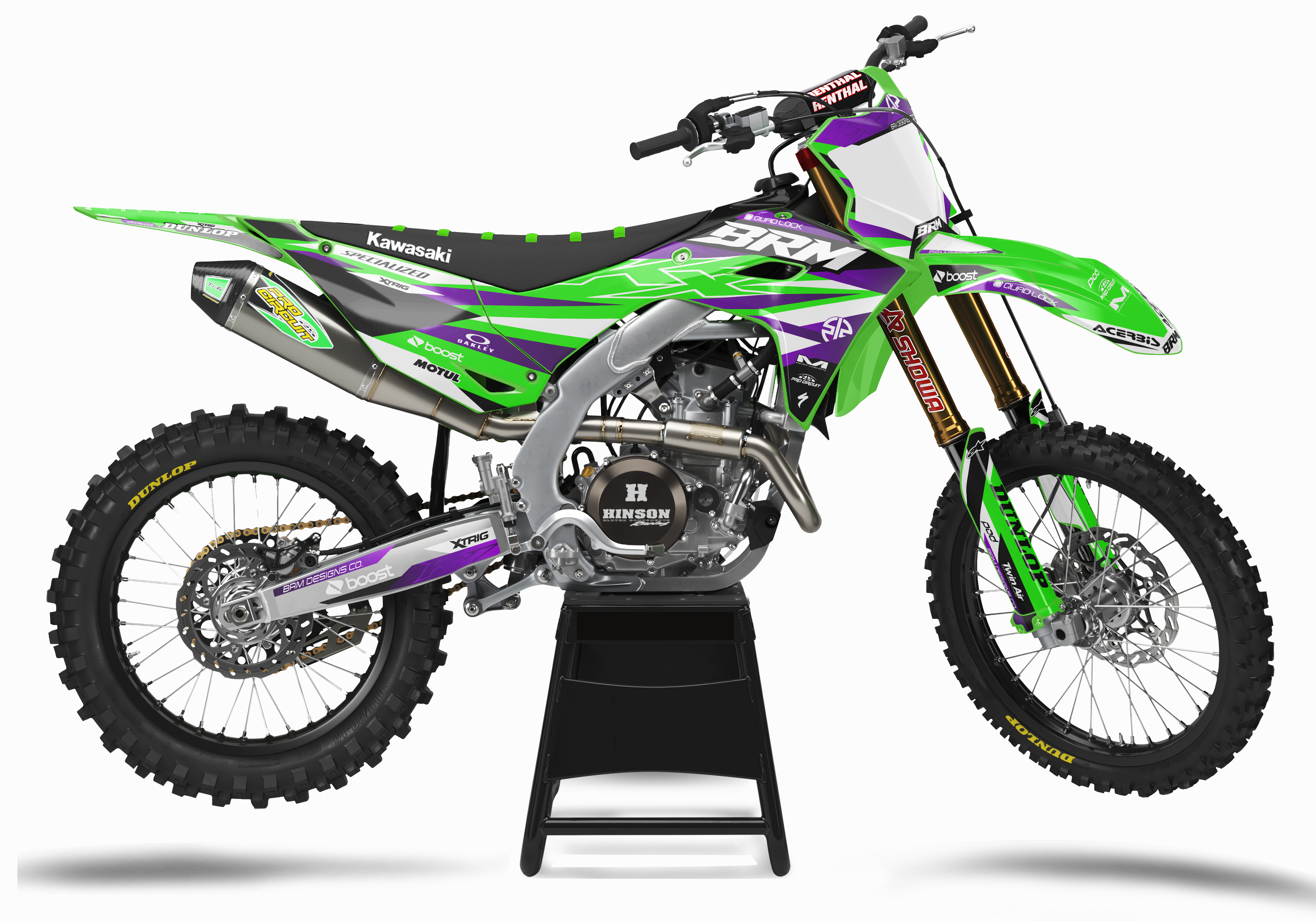 BRM - KAWASAKI - V2 (Green-Purple)